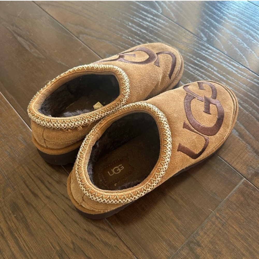UGG Men's Tasman Logo Slipper - Chestnut Espresso
